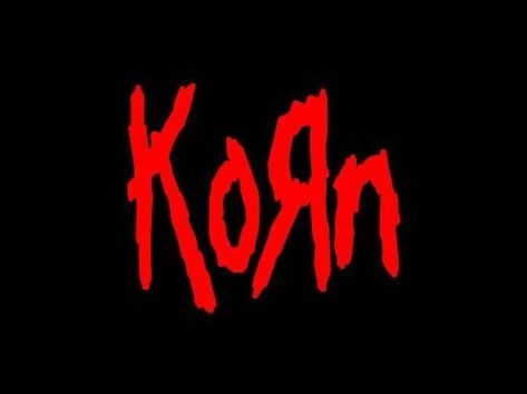 Korn Logo, Logo Banner, Black Background, Google Search, Red, Black