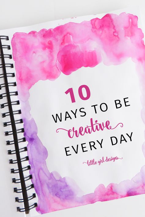 10 Easy Ways to Be Creative Every Day - Jennie Moraitis Ways To Be Creative, Happy Journal, Journal Creative, Trending Crafts, Be More Creative, Creativity Quotes, Creative Block, Pentatonix, Art Diary