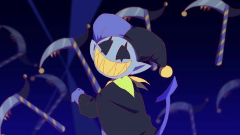 Jevil Deltarune Pfp, Jevil Pfp, Jevil Deltarune Fanart, Jester Deltarune, Jevil Fanart, Summer Wars, Deltarune Fanart, Undertale Gaster, Circus Music