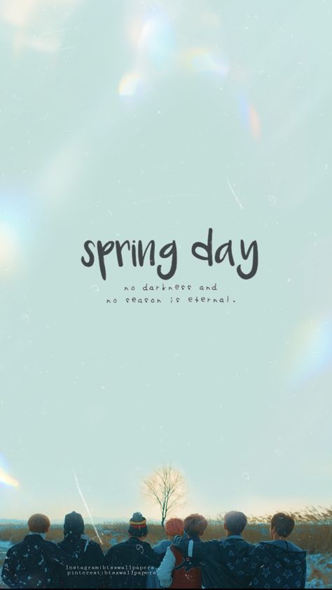 #springday #bts #btsarmy #btswallpapers Bts Spring Day Wallpaper, Spring Day Bts, Kpop Scrapbook, Bts Spring Day, Wallpaper Lyrics, Bts Wallpaper Lyrics, Spring Wallpaper, Lyrics Aesthetic, The Best Is Yet To Come