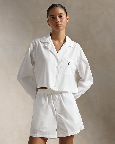 Ralph Lauren Pajamas, Women Ralph Lauren, Cotton Farming, Cropped Shirt, Swimwear Dress, Polo Sport, Pyjama Set, Harmful Chemicals, Rugby Shirt