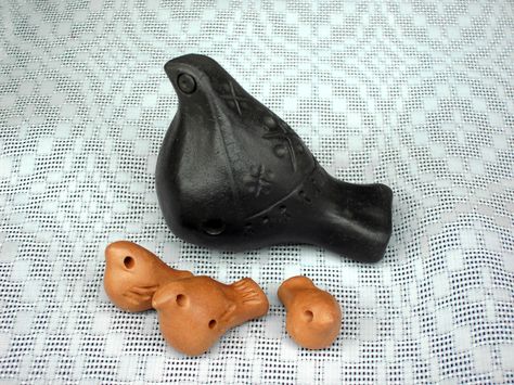 Teaching them to whistle  -  - (c) Anatol Filozof Clay Whistles, Clay Whistle, Pinch Pot, Clay Stuff, Raku Pottery, Pinch Pots, Ceramic Owl, Ceramic Handmade, Ceramic Birds