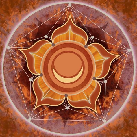 Sacral Chakra — Svadhisthana - The Goddess Garden Chakra Painting Ideas, Chakra Images, Chakra Painting, Orange Color Palettes, Chakra Art, Paint Colors Benjamin Moore, Benjamin Moore Paint, Paint Color Palettes, Water Element