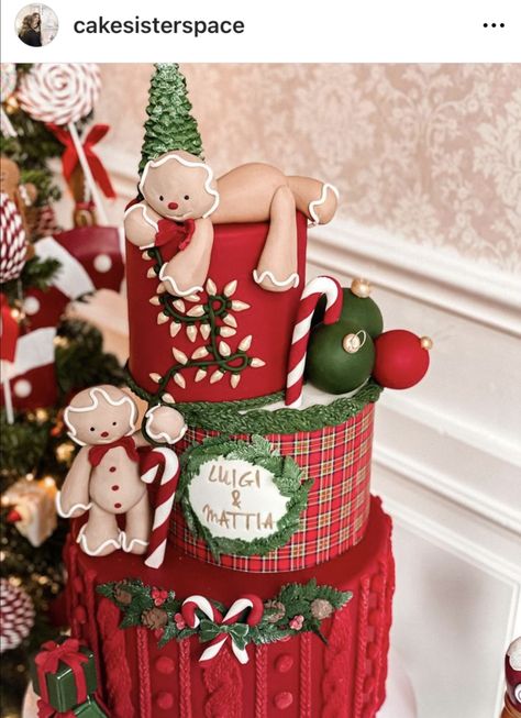 Christmas Birthday Cake, Easy Christmas Cake Recipe, Reindeer Cakes, Trending Christmas, Xmas Desserts, Christmas Cake Pops, Christmas Holiday Cake, Christmas Cake Designs, Cupcake Cake Designs