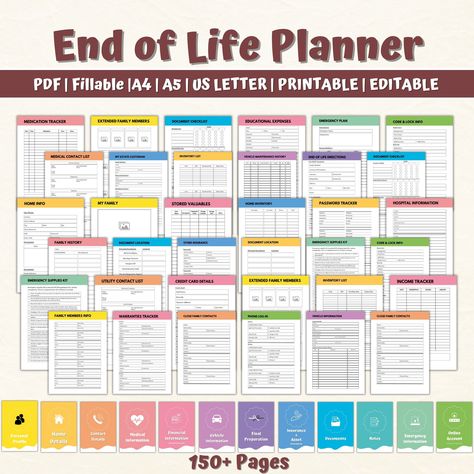 End of Life Planner, Last Wishes Planner, Estate Planning, Will, Final Preparations, What If Binder, Emergency Planner, End Of Life Planning, End of life planner printable,what if binder digital,Just in case of emergency planner bundle,ultimate life planner,funeral planner pdf a4,Family Medical binder,Personal information,Insurance planner,When i die book hp,Emergency informtion,End of life preparation,Funeral service template,Vehicle maintenance log,Final wishes templates, End of life organizer Estate Planning Binder, Declutter List, Life Management Binder, Life Organization Binder, Vehicle Maintenance Log, Estate Planning Documents, Family Emergency Binder, Estate Planning Checklist, Medical Binder