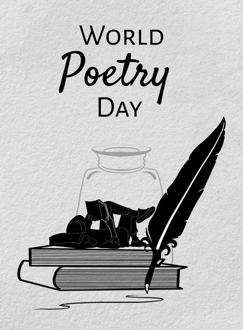 Poster of Poetry... World Poetry Day Poster, World Poetry Day, Poetry Wallpaper, Poetry Day, Writing Competition, Writing Poetry, International Day, Poetry, Forest