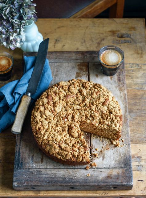 Spiced Apple Cake - Dish Marshmallow Slice, Fig And Honey, Spiced Apple Cake, Apple Crumble Cake, Fig Preserves, Upside Down Cakes, Nut Cake, I Love You Mum, Sweet Treat Recipes