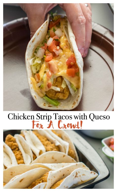 Chicken Strip Tacos, Chicken Strips Dinner Ideas, Tyson Chicken Recipes, Tacos With Queso, Jerk Chicken Skewers, Rolled Chicken Tacos, Grilled Jerk Chicken, Garlic Aioli Sauce, Chicken Strip