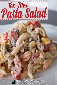 Are you sick of the same old pasta salad? Try this delicious twist...Tex-Mex Pasta Salad is the perfect side dish or even as a main dish plus it is great for parties! Tex Mex Pasta Salad, Tex Mex Pasta, Mex Salad, Tex Mex Salad, Chorizo Pasta, Easy Apple Crisp, Easy Apple Crisp Recipe, Potatoes Vegetables, Easy Home Recipes