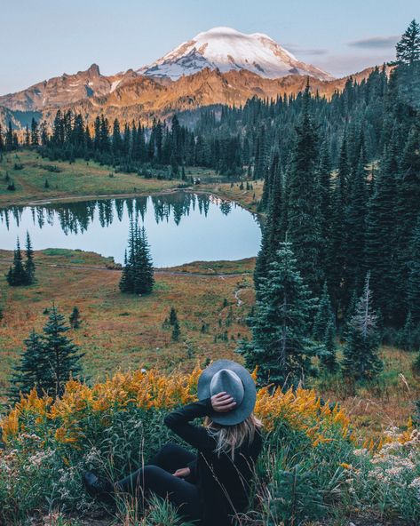 Moving To Washington State, Tipsoo Lake, Washington State Hikes, Emily Thomas, Fall Hikes, Summit Lake, Washington Hikes, Mountain Girl, Mount Rainier National Park