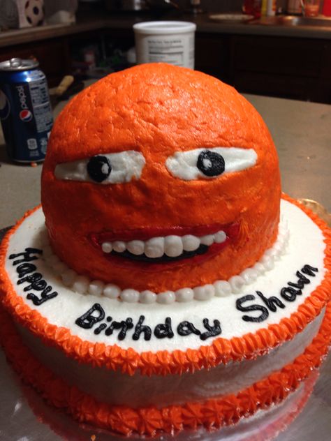 Annoying orange cake Annoying Orange Fanart, Bad Cakes, Annoying Orange, Orange Cake, Cake Decorating, Fan Art, Orange, Cake, Quick Saves