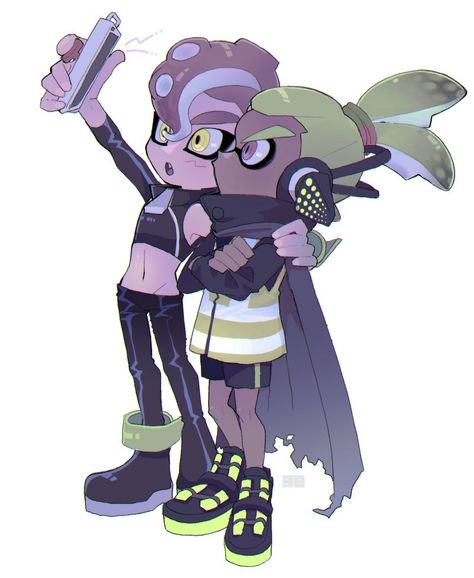 Agent 8 Male Splatoon, 8 X 3 Splatoon, Agent 8 X Agent 3 Male, Agent 3 And Agent 8, Agent 8 X Agent 3, Agent 24, Octo Expansion, Splat Tim, Agent 8