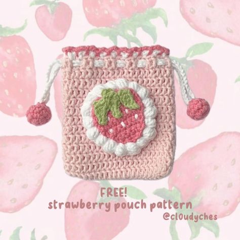 crochet • Instagram Salmon Spaghetti, Curried Sweet Potato Soup, Cute Pouches, Strawberry Crochet, Philly Cheese Steak Sliders, Crochet Instagram, Dragon Family, Crochet Strawberry, Free Cats