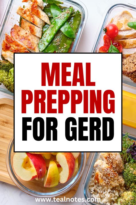 Struggling with Meal Prepping and not sure what to eat for GERD? TealNotes has you covered with our powerful GERD meal plan! Discover easy healthy meal prepping ideas that make meal prepping for beginners a breeze. Our ultimate guide includes Acid reflux dinner recipes designed to fuel your gut and keep you feeling amazing. Ready to transform your meals? Sign up now for our free meal prep plan and start living GERD-free today! Don't miss out—get started now! Gerd Diet Meal Plan, Gerd Meal Prep, Meals For Acid Reflux Recipes, Recipes For Acid Reflux Meals, Gerd Diet Recipes Meals, Non Acidic Meals, Easy On The Stomach Meals, Gerd Meal Ideas, Gerd Meal Plan