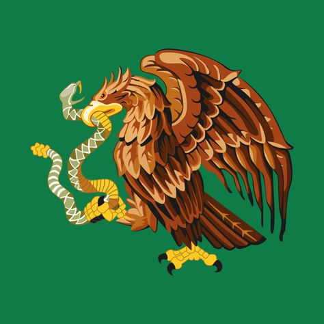 Mexican Flag Eagle, Mexican Flags, Mexican Art, Flag, Tshirt Designs, Sculpture, Design, Art