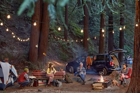 If I ever owned a lot of land I'd make a camping spot just like this where friends and family can come camp and hang out. Camping Photography Friends, Camping Diy, Bucket Light, Camping Photography, A Group Of People, Festival Camping, Senior Trip, Group Of People, Camping Lights