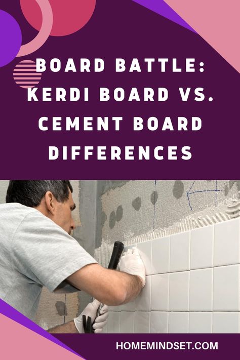 Dive into the board battle! Learn the differences between Kerdi Board and Cement Board for informed construction choices. Wedi Board, Kerdi Board, Building Shelves, Cement Board, Home Hacks, Cement, Shelves, Building, Furniture