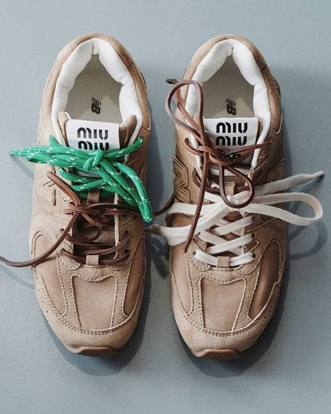 MIU MIU X New Balance Shoes 2024 — Collecting Luxury Lululemon Bottle, Birkin Bag Price, Outfits For New York, Miu Miu Fashion, Hermes Evelyn Bag, Hermes Constance Bag, Dream Sneakers, Nyc Closet, Celebrity Bags