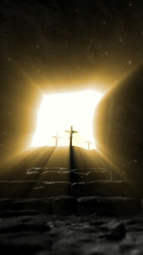 Pin em Dios Jesus Risen Video, Jesus Christ Video, Jesus Risen, Christian Background Images, Jesus Has Risen, Jesus Tomb, Jesus Background, Jesus Son Of God, Jesus Videos