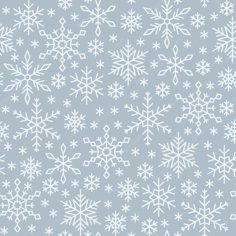 Premium Vector | Snowflake seamless pattern, winter line snow background, paper wrap, fabric print, wallpaper decor. Opening Hours Sign, Snow Background, Snow Pattern, Wrap Fabric, Confetti Background, Paper Wrap, Art Geometric, Wallpaper Decor, Fabric Print