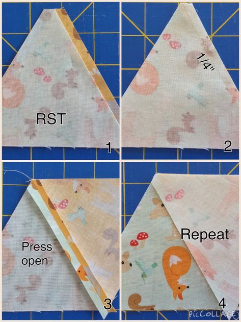 Nicu Quilts, Patchwork Techniques, Triangle Patchwork, Triangle Quilt Tutorials, Triangle Template, Woodland Quilt, Equilateral Triangle, Quilts Patchwork, Triangle Quilt Pattern