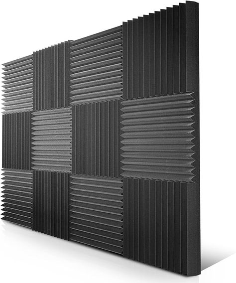 Amazon.com: 52 Pack Acoustic Panels 1 X 12 X 12 Inches - Acoustic Foam - Studio Foam Wedges - High Density Panels - Soundproof Wedges - Charcoal : Musical Instruments Studio Foam, Acoustic Foam, Acoustic Panel, Gaming Room, Acoustic Panels, Sound Proofing, Musical Instruments, Game Room, Density