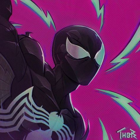 Victor.THOR -(❔)- en Instagram: “🟣 Spiderman Black Suit I made this sketch to practice this Spiderverse style, and also as fanart while we wait for the new trailer, are…” Spiderverse Style, Spiderman Black, Spiderman Comic Art, Symbiote Spiderman, Madara Wallpaper, Symbiotes Marvel, Doodle Painting, Spiderman Suits, Spiderman Art Sketch