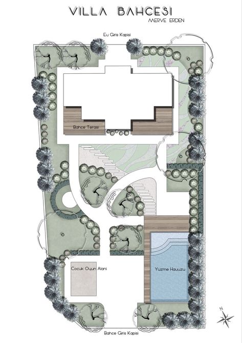 Landscape Design * #landscape design #landscape design drawings #landscape design plans #landscape design front of house #landscape design ideas Villa Garden Design Landscaping Plan, Villa Landscape Design Plan Layout, Villa Site Plan Design, Interior Reference, Site Plan Design, Interior Design Sketchbook, Villa Garden, Bungalow Exterior, Conceptual Architecture