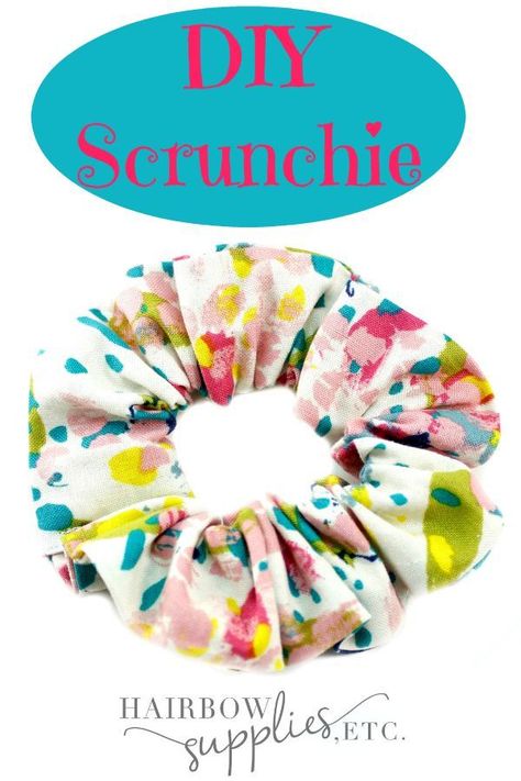 Scrunchies Tutorial, Scrunchies Ideas, Diy Scrunchie, Crafting Space, How To Make Scrunchies, Headband Diy, Diy Hair Scrunchies, Scrunchies Diy, Fabric Ideas