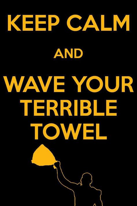 Steelers Terrible Towel, Terrible Towel, Steelers Pics, Steelers Girl, Steeler Nation, Steelers Fan, Pittsburgh Steelers, Keep Calm, Pittsburgh