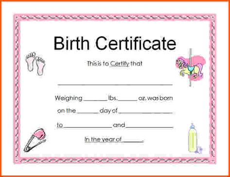 Fake Birth Certificate Template (3) - TEMPLATES EXAMPLE | TEMPLATES EXAMPLE Birth Certificate Form, Birth Certificate Online, Fake Birth Certificate, Certificate Images, Certificate Maker, Blank Certificate Template, Blank Certificate, Birth Certificate Template, Free Certificate Templates