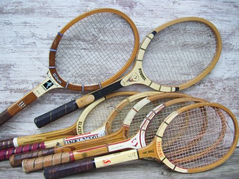 Wood Tennis Racquet Wilson Chris Evert Don Budge Regent Spalding Slazenger Dunlop Rustic BROKEN STRINGS Wooden Tennis Rackets 36 - Etsy Wilson Racket, Don Budge, Tracy Austin, Tennis Cake, Jack Kramer, John Havlicek, Jimmy Connors, Tennis Decor, Martina Navratilova