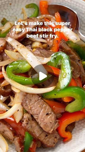 36K views · 3K likes | Pailin Chongchitnant on Instagram: "BLACK PEPPER BEEF STIR FRY. My favourite way to transform a steak is to toss it in an umami-packed stir fry sauce and some crunchy veg.

In the video I salt and dry the steak overnight as this allows the surface to dry which helps with browning, and with slightly less water it also intensifies the beefy flavour. But you don’t have to! Salt and sear the steak right away, and while it rests, prep your veggies and sauces. It’s a super quick meal.

PRO TIP: If you’re having a steak dinner, cook off another steak or two and you’re prepped for a super fast meal later in the week!

Link to recipe is in my bio!

Thanks to @lovecdnbeef for sponsoring this post." Black Pepper Beef Stir Fry, Pepper Beef Stir Fry, Veg Stir Fry, Black Pepper Beef, Pepper Beef, Steak Stir Fry, Pailin, Fry Sauce, Beef Stir Fry