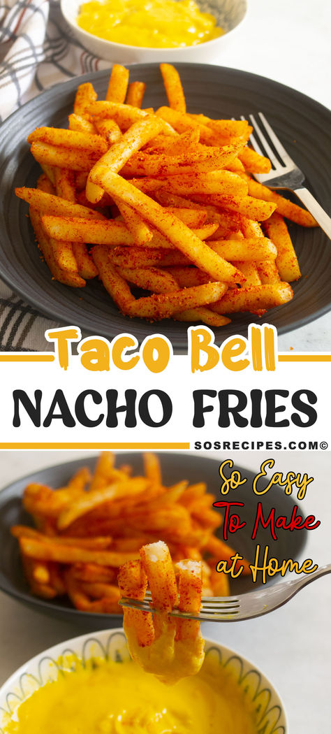 Nacho Fry Recipe, Homemade Taco Bell Nacho Fries, Nacho Fries Taco Bell Recipe Air Fryer, Easy Stuff To Cook For Dinner, Nacho Fry Seasoning Taco Bell, Fun Foods To Make At Home, How To Make Taco Bell Nacho Fries, Taco Bell Nacho Fries Seasoning Recipe, Homemade Nacho Fries