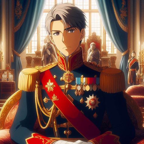 Imperial Soldier, General Uniform, Royal Suit, Anime General, Ghibli Artwork, Anime Military, Japanese Manga, Studio Ghibli Art, History Art