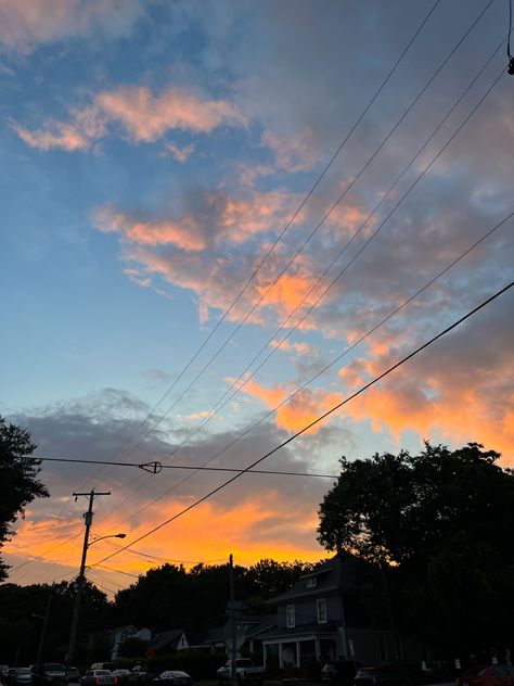 Nashville Tennessee, sunset, East Nashville neighborhood, sunset in neighborhood, sunset walk, orange sky Tennessee Sunset, Sunset Walk, East Nashville, Orange Sky, Nashville Tennessee, Set Design, Nashville, Tennessee, The Neighbourhood