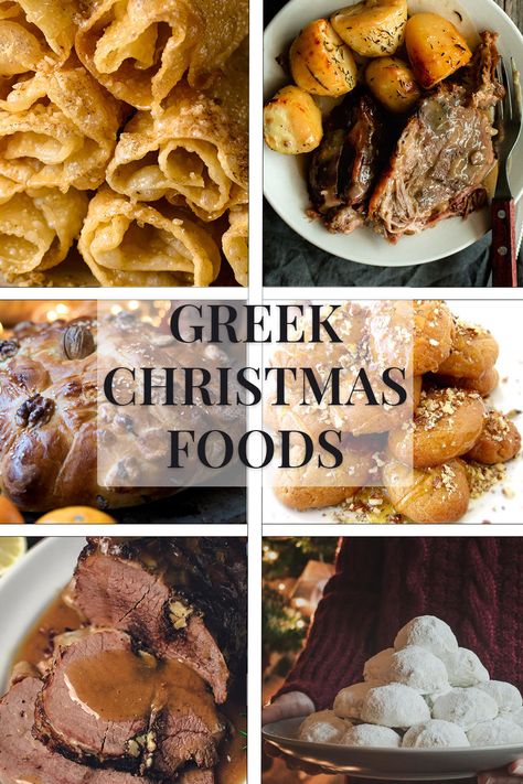 Greek Christmas Dinner, Greek Christmas Recipes, Christmas In Greece, Greek Christmas, Christmas Dinner Ideas, Greek Dinners, Christmas Bread, Christmas Eve Dinner, Greek Desserts