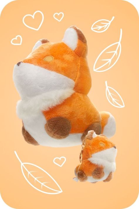 Fox Girl, Kawaii Plush, Kawaii Plushies, Cute Stuffed Animals, Cute Toys, Different Textures, Cute Plush, The Fox, Plush Animals