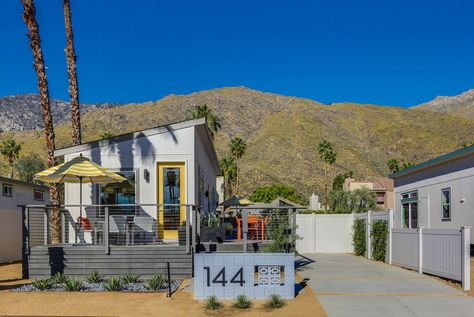 How Much Do the Palm Springs Tiny Homes Cost? | POPSUGAR Home Tiny Home Cost, Palm Canyon, Oregon Forest, Tiny House Big Living, Modern Floor Plans, Tiny House Community, Mobile Home Parks, Desert Dream, Tiny House Floor Plans