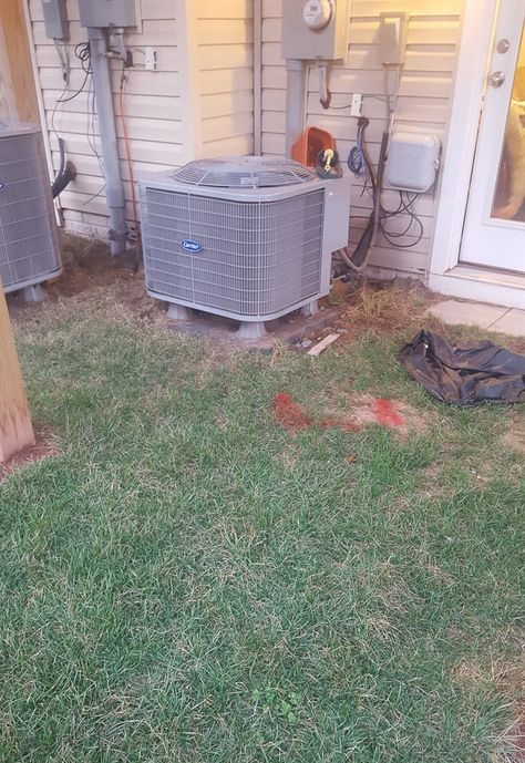 My Tiny Backyard: Before and Plans (ORC Week 1) How To Hide Hvac Unit Outside, Side Yard Landscaping With Ac Unit, Landscaping Around Ac Unit, Ac Unit Landscaping, Hide Ac Units, Air Conditioner Screen, Hvac Cover, Air Conditioner Hide, Tiny Yard