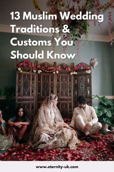 When planning your islamic wedding, there are some common muslim wedding traditions & customs that you should know and understand. Follow us for more wedding inspiration, wedding suppliers, and wedding tips. Pakistani Wedding Ceremony, Indian Muslim Wedding, Islam Wedding, Muslim Wedding Ideas, Muslim Marriage, Muslim Wedding Decorations, Intercultural Wedding, Muslim Wedding Ceremony, Muslim Wedding Photos