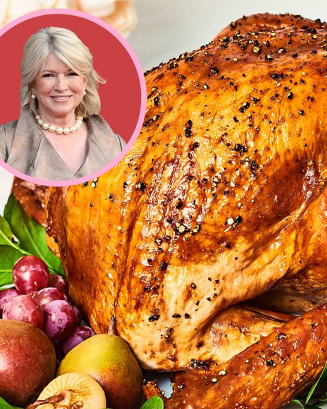 I Tried Martha Stewart's Perfect Roast Turkey and Brine | Kitchn Martha Stewart Cheese Cloth Turkey, Martha Stewart Turkey Brine, Martha Stewart Turkey Recipe, Martha Stewart Roast Chicken, Turkey Cooking Instructions, Martha Stewart Turkey, Basting A Turkey, Brine Recipes, Dry Brine Turkey