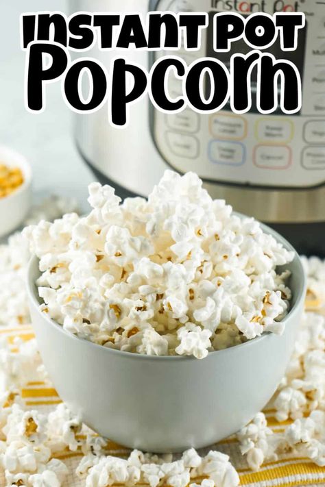 Popcorn is a delicious and healthy snack that can be enjoyed by people of all ages. It's a great way to get your fiber and it's also a budget-friendly snack. You can make Instant Pot Popcorn in just minutes, and it's a fun activity to do with your family or friends. Be sure to try out this recipe for delicious and healthy popcorn today. Instant Pot Popcorn, How To Make Popcorn, Healthy Popcorn, Homemade Popcorn, Popcorn Recipe, Healthy Recipes Easy Snacks, Popcorn Recipes, Easy Instant Pot Recipes, Healthy Snacks Easy