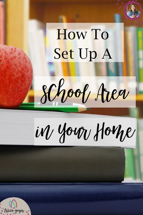 Whether you are a veteran homeschooler or teaching your children at home is new to you, the new school year is a fresh start with an organization plan. Here are my tips for the hows and whys of setting up a schooling area in your home. Homeschooling Teenagers, Homeschool Room Design, Homeschool Room Organization, Homeschool Middle School, Free Homeschool Resources, Alternative Education, School Supplies Organization, Homeschool Encouragement, Homeschool High School