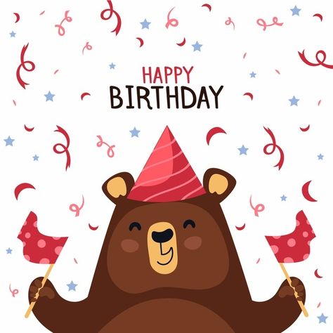 Happy Birthday Teddy Bear, Cat Happy Birthday, Birthday Best Wishes, Happy Birthday Best Wishes, Happy Birthday Bear, Happy Birthday Illustration, Happy Birthday Cat, Happy Bear, Background Birthday