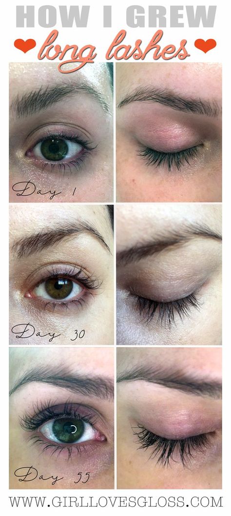 My Secret to Crazy Long Eyelashes • Girl Loves Gloss Super Long Eyelashes, Longer Eyelashes Naturally, Best Lash Serum, Beauty Diy Skincare, Grow Lashes, How To Grow Eyelashes, Beauty Hacks Nails, Long Eyelashes, Eyelash Growth