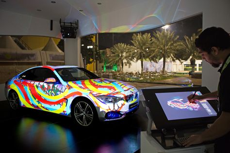 Brand Activation Ideas, Car Expo, Launch Event Ideas, Experiential Marketing Events, Interactive Projection, Car Activities, Interactive Events, 3d Mapping, Live Drawing