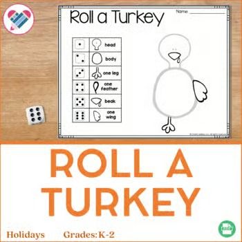 Dice games free | TPT Roll A Turkey Dice Game Free Printable, Roll A Turkey Dice Game, Roll A Turkey, Story Dice, Rolling Dice, Kindergarten Games, Number Recognition, Following Directions, Love Drawing