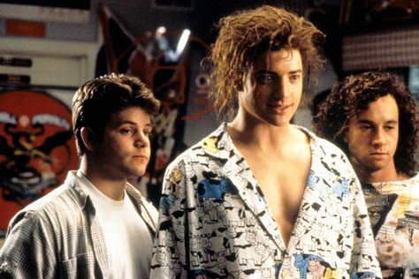 Cast of Encino Man Where Are They Now Brendan Fraser Encino Man, Encino Man, Pauly Shore, George Of The Jungle, Ben Stiller, Brendan Fraser, Worst Movies, Attractive People, Silver Screen