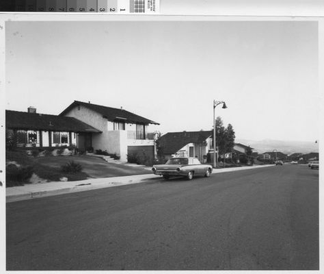 [Mission Viejo neighborhood, circa 1970s photograph] — Calisphere Colorado History, California Missions, Primary Resources, Industrial Park, Black And White Photograph, Real Estate Business, Red Ink, Street Light, Black And White Photographs